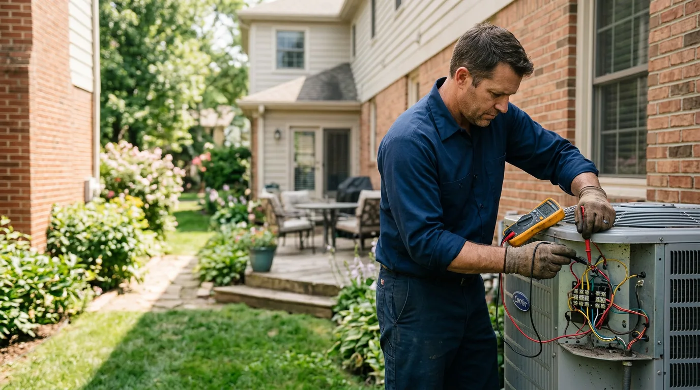 HVAC technician working near Chester, TX